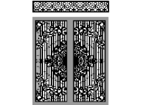 File cổng 2 cánh trống đồng và ô thoáng cnc