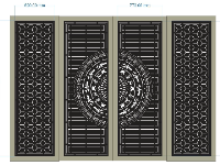 File cổng 4 cánh trống đồng mới nhất tháng