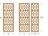 File cổng cnc 4 cánh họa tiết tròn