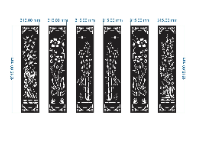 file cnc cổng hoa văn,mẫu cnc cổng hoa văn,cổng 6 tấm hoa văn