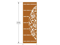 File cửa cổng 2 cánh đơn giản cnc