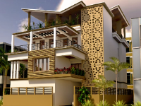 File dựng 3d su biệt thự 3 tầng 10.2x17.5m