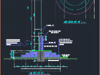 File dwg bản vẽ thiết kế cột cờ trụ sở cơ quan