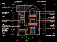 File dwg biệt thự đơn lập 3 tầng kích thước 9.4x12.6m