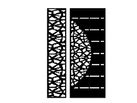File dxf cnc cổng 4 cánh độc đáo lạ mắt