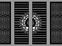 File dxf cnc cổng 4 cánh trống đồng mới nhất