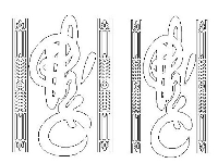 File dxf vách chữ Phúc,File cad thiết kế chữ Phúc,File dxf chữ Phúc