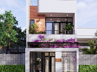 File kiến trúc nhà phố 2 tầng 5x20m
