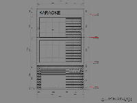 File kiến trúc quán Karaoke 3 tầng 6.8x18m