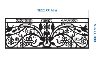 File lan can cnc thiết kế hoa văn đẹp