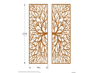 File mẫu cắt cổng 2 cánh cây cnc