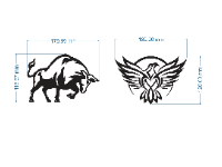 File mẫu cnc con trâu và con chim dành cho logo