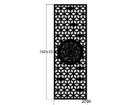 File mẫu cnc cổng 1 cánh trống đồng