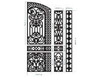 File mẫu cnc cổng 2 cánh siêu hot