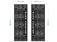 File mẫu cnc cổng 2 cánh thiết kế đẹp dxf