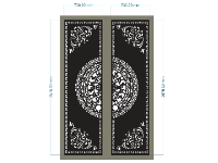 cổng 4 cánh cnc,cổng trống đồng cnc,File cổng 4 cánh