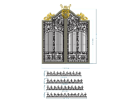 File mẫu cnc cổng 2 cánh và chông đẹp