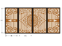 File mẫu cnc cổng 4 cánh dxf tháng 8