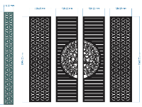 file cnc cổng 4 cánh,mẫu cnc cổng 4 cánh,cổng 4 cánh cnc,autocad cổng 4 cánh