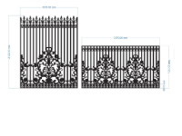 File mẫu cnc hàng rào 2 kích thước đẹp nhất