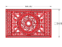 File mẫu cnc hàng rào họa tiết trống đồng