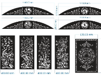 File mẫu cnc vạn sự như ý, tứ quý và hoa văn cổng trống đồng