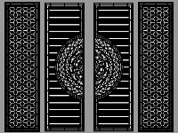 File mẫu cổng 4 cánh trống cnc