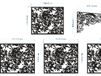 File mẫu giếng trời lá cnc