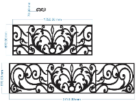 File mẫu lan can cắt cnc 2 kích thước đẹp
