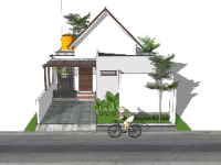 nhà cấp 4 sketchup,file sketchup nhà cấp 4,nhà cấp 4 file su