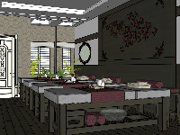 File mẫu sketchup thiết kế nội thất quán spa miễn phí