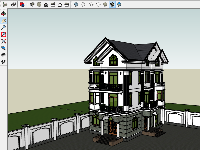 biệt thự 3 tầng su,Su Biệt thự 3 tầng,su Biệt thự 3 tầng,Sketchup Biệt thự 3 tầng