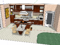 File model su nội thất phòng bếp mới