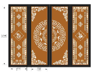 File mới cổng 4 cánh tài lộc cnc