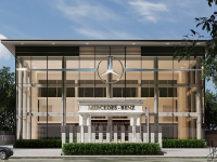 File ngoại thất full seting cửa hàng showroom MERCEDES 3 tầng