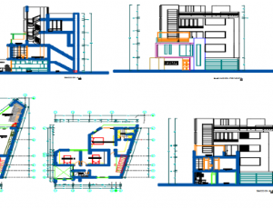 File nhà gia đình hiện đại tầng trệt, phần cao