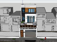 nhà 3 tầng,nhà phố 3 tầng,model su nhà phố 3 tầng