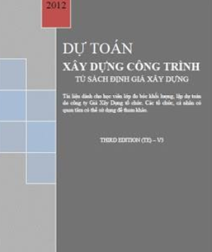 File pdf Dự toán công trình xây dựng