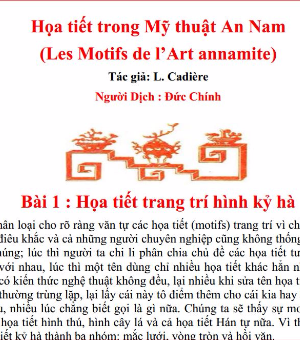 File pdf tài liệu Họa Tiết Trong Mỹ Thuật An Nam