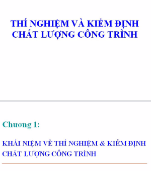 Điện công trình,công trình nước,Thí nghiệm,kiểm định công trình