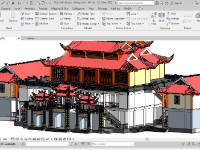 File revit bản vẽ chùa