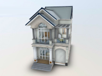 File revit biệt thự 2 tầng diện tích 6.7x14.8m