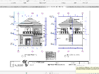 File Revit biệt thự 2 tầng mái nhật 9.3x18.3m