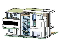 biệt thự 3 tầng,biệt thự hiện đại,biệt thự hiện đại 3 tầng,revit biệt thự 3 tầng
