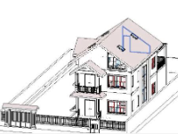 File Revit biệt thự 3 tầng kích thước 7.2x16m