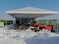 File Revit cafe miệt vườn ở nước ngoài