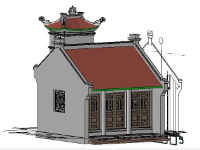 File revit đình chùa