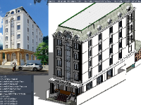 revit khách sạn,revit khách sạn tân cổ,revit tân cổ điển,revit mẫu khách sạn,khách sạn tân cổ điển
