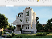Biệt thự tân cổ điển,revit Biệt thự,revit tân cổ điển,Biệt thự cổ điển,revit biệt thự tân cổ điển