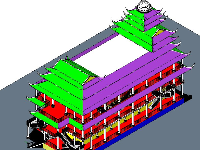 File revit kiến trúc chùa Phước Long - Bạc Liêu